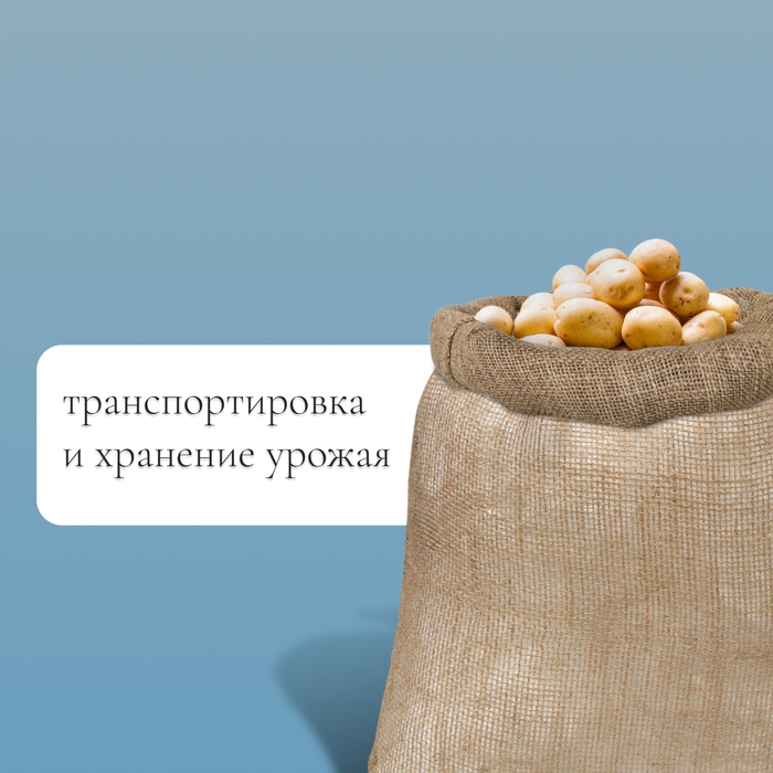 Мешок джутовый, 40 &times; 60 см, плотность 26 &times; 26 нитей, без завязок, Greengo