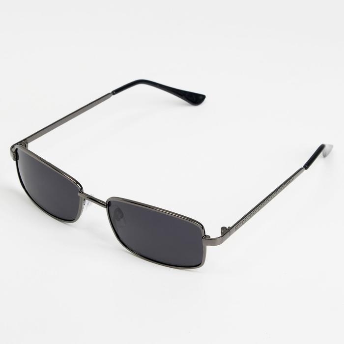 Очки солнцезащитные OneSun, поляризационные, UV 400, дужка 14 см, ширина 14.5 см, линза 3.5&times;5.5 см, серые