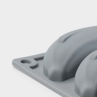 Форма для выпечки и муссовых десертов KONFINETTA &laquo;Банан&raquo;, силикон,12 ячеек 8.5&times;2 см, 30&times;17.5&times;2.5 см, серая