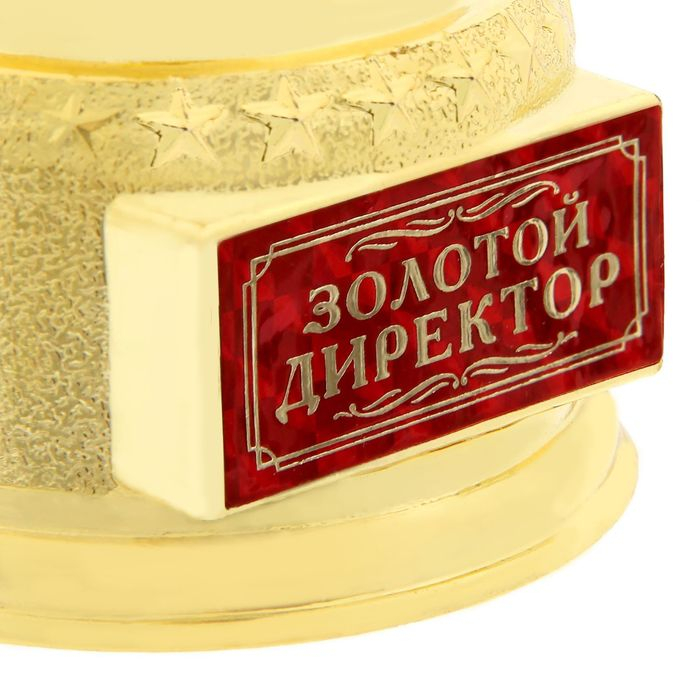 Кубок наградная фигура &laquo;Золотой директор&raquo;, оскар, пластик, 18 х 6,3 см.