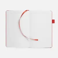 Ежедневник White Shall, недатированный, бело-красный