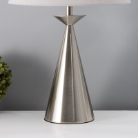 Настольная лампа с абажуром RISALUX «Эрика», Е27, 40 Вт, серебро, 34×34×56 см Настольная лампа с абажуром RISALUX «Эрика», Е27, 40 Вт, серебро, 34×34×56 см