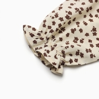 Блузка-боди для девочки MINAKU, цвет бежевый, рост 74-80 Блузка-боди для девочки MINAKU, цвет бежевый, рост 74-80