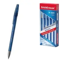 Ручка гелевая стираемая ErichKrause R-301 Magic Gel, узел 0.5 мм, чернила синие, длина линии письма 200 метров (цена за 1 шт.)