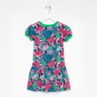 Платье для девочки, цвет фуксия/синий, рост 110 см