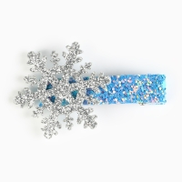 Заколка для волос новогодняя &laquo;Маленькой принцессе&raquo;, на Новый год, снежинка, 15 х 5 см