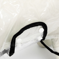 Дождевик для собак, размер S  (ДС 22, ОГ 35-38, ОШ 36 см), чёрный