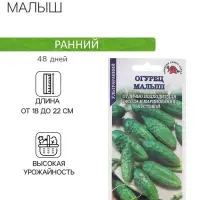 Семена Огурец "Малыш", ультраранний, 0,3 г