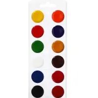 Акварель Calligrata, 12 цветов, без кисти, картон