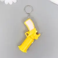 Фонарик брелок для ключей на кольце &laquo;Пистолет M-56&raquo;, светит, 5.5&times;7.5&times;2 см, МИКС