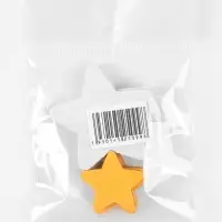 Декор "Звезда" цвет серебро, золото 2 размера, фоам глиттер 5 и 3 см, набор 10 шт