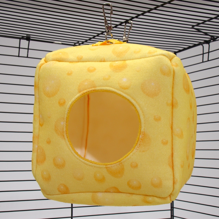 Подвесной домик-кубик Подвесной домик-кубик "Сыр", 17 х 17 х17 см