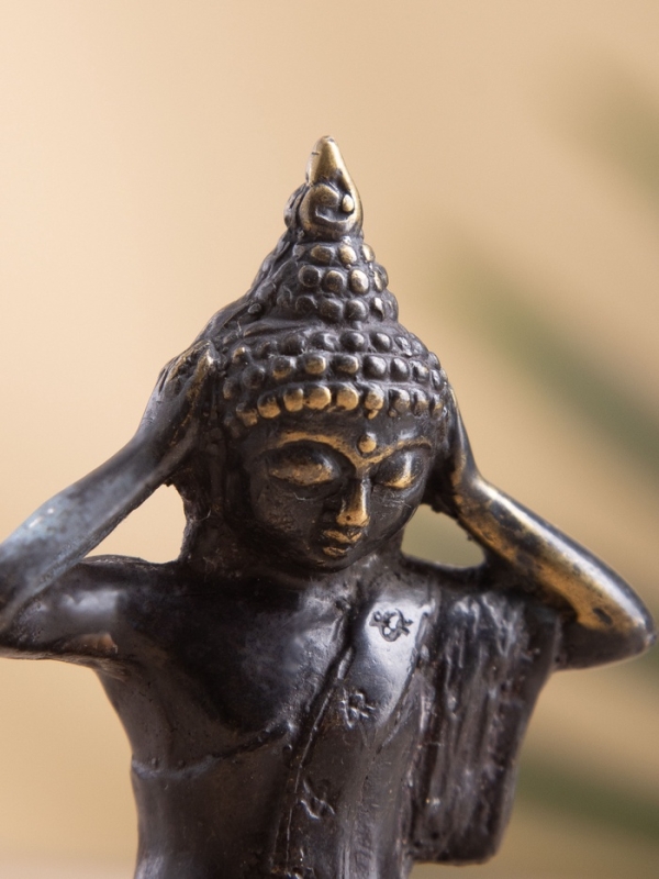 Сувенир бронза "Будда" 5х3х7 см