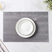 Салфетки сервировочные на стол Доляна &laquo;Дерево&raquo;, 4 шт, 45&times;30 см, цвет серый