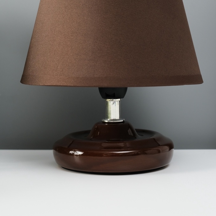 Лампа настольная "Мини" 1х40Вт Е14 кофе 15х15х20см МОДЕЛЬ: 3133993