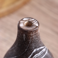 Ваза "Аделина" дерево Джати, 10х10х15 см, цв. темно-коричневый