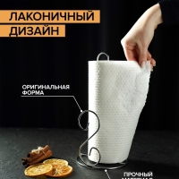 Держатель для бумажных полотенец Доляна, 13,4&times;13, 4&times;28 см, цвет хром