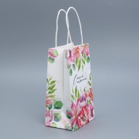 Пакет подарочный крафтовый, упаковка, &laquo;Самой нежной&raquo;, 12 х 21 х 9 см