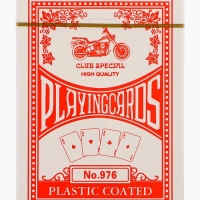 Карты игральные 54 шт "Мотоцикл", карта 6.2 х 8.7 см, красная рубашка, 280 г