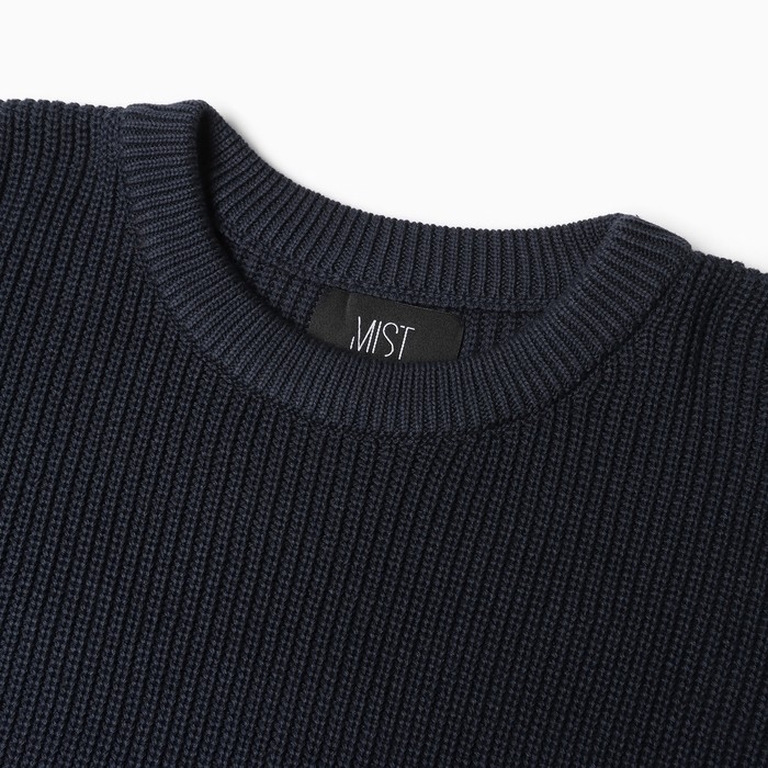 Джемпер женский MIST крупной вязки, синий, р. L (48-50) Джемпер женский MIST крупной вязки, синий, р. L (48-50)