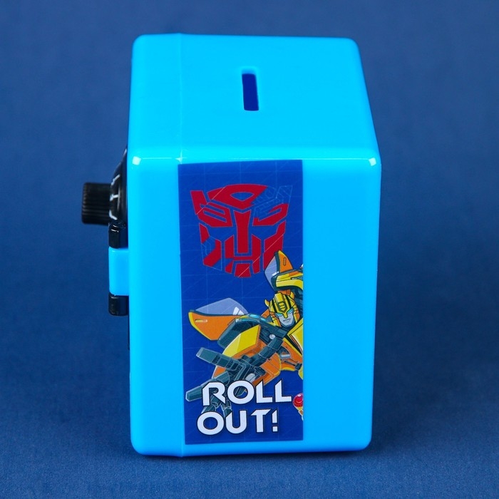 Копилка сейф, 8,8 см х 7,5 см х 8,8 см "Бамблби", Трансформеры