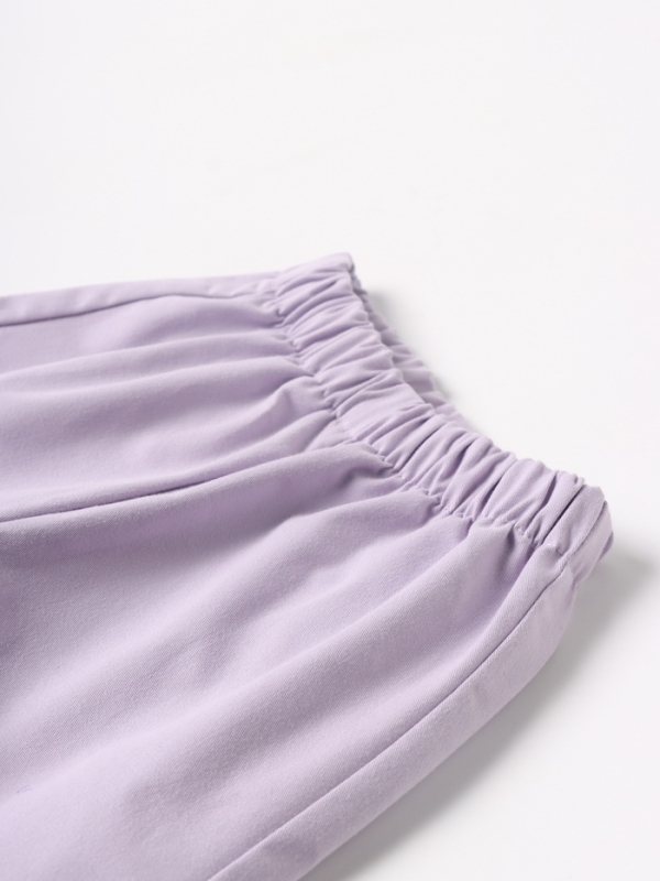 Шорты для девочки MINAKU: Jeans collection, цвет лавандовый, рост 128 см