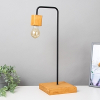 Лампа настольная "Хью-1" коричневый/черный 20х20х55см RISALUX Лампа настольная "Хью-1" коричневый/черный 20х20х55см RISALUX