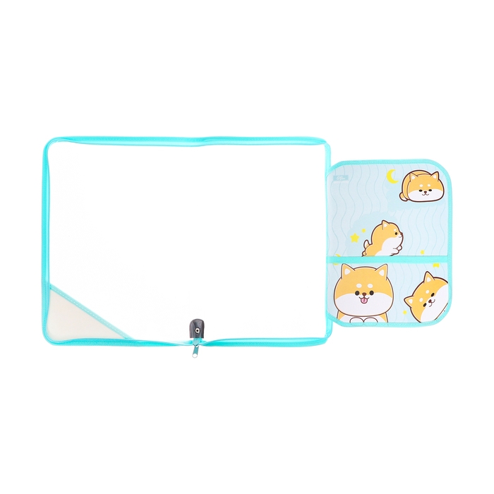 Папка для труда А4, 325 х 230 х 25 мм, молния вокруг, откидная планка, пластиковая, ПТР-1, Calligrata "Веселые персы"