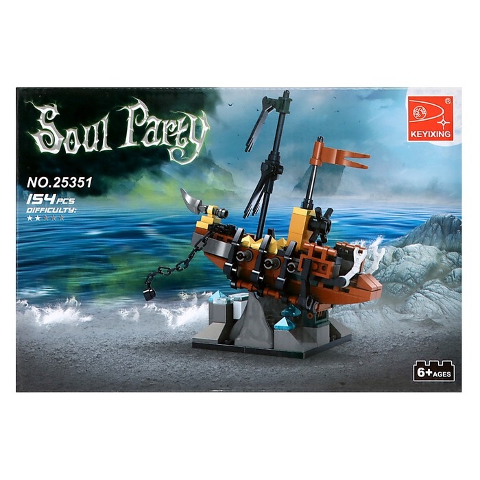 Конструктор Пираты &laquo;Фрегат на рифе&raquo;, 154 детали