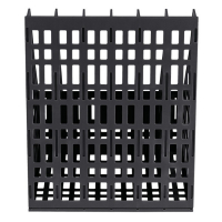 Лоток для бумаг cборный, вертикальный, 6 отделений, чёрный