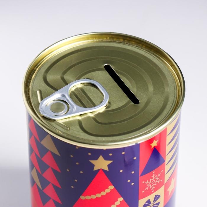 Копилка-подарок металл "На новые события в новом году"