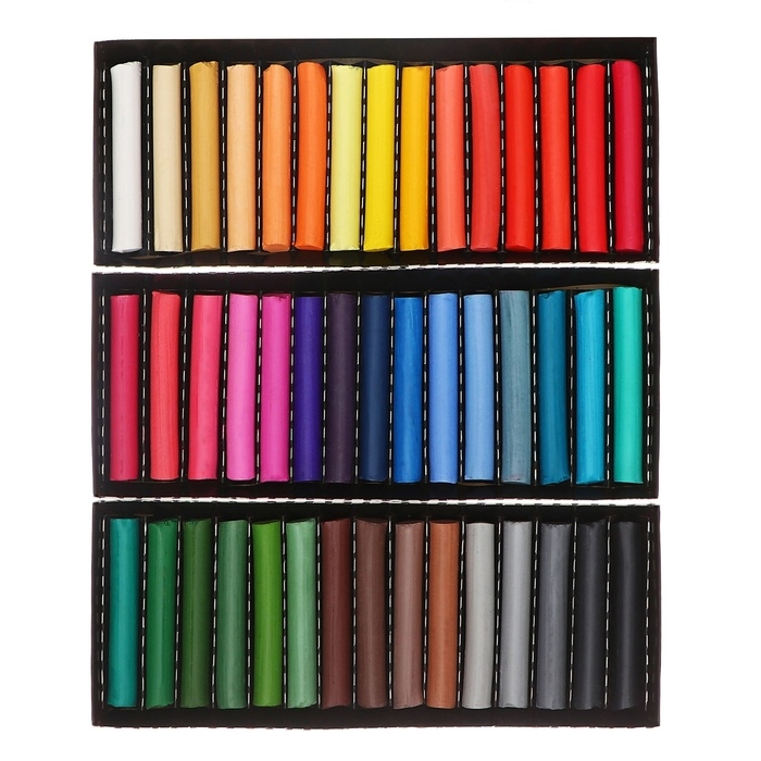 Пастель сухая, набор 45 цветов, Колер Пастель сухая, набор 45 цветов, Колер "Петербургская", D-8.5мм /L-60 мм, художественная