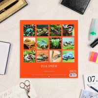 Календарь перекидной на скрепке "Символ года - 1" 2025 год, 12 листов, 29х29 см Календарь перекидной на скрепке "Символ года - 1" 2025 год, 12 листов, 29х29 см