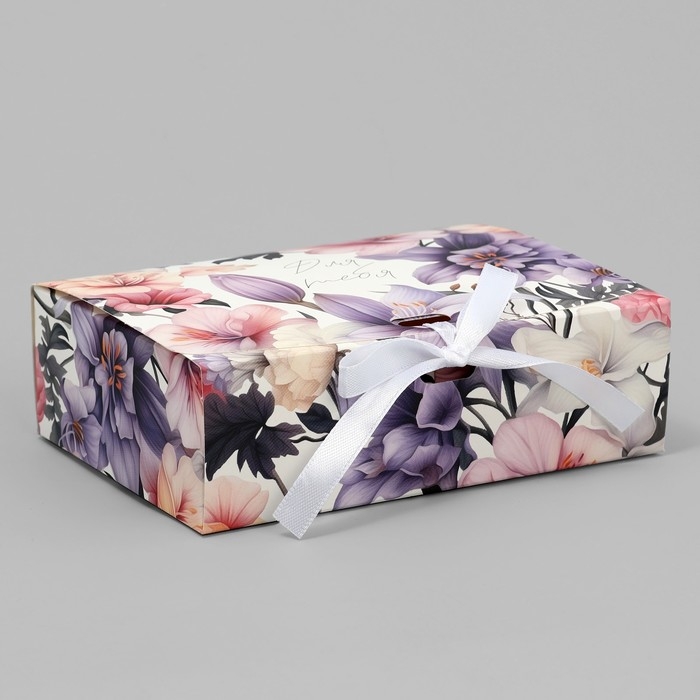 Коробка подарочная складная, упаковка, &laquo;Для тебя&raquo;, 16.5 х 12.5 х 5 см