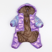 Комбинезон "Эфир", размер 10 (ДС 25, ОГ 34, ОШ 24 см), фиолетовый Комбинезон "Эфир", размер 10 (ДС 25, ОГ 34, ОШ 24 см), фиолетовый