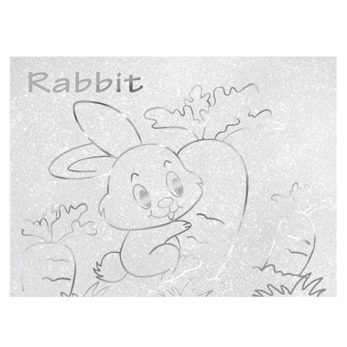 Бумага цветная самоклеящаяся, раскраска, А4, 6 листов, 1 цвет, с блёстками, односторонняя, в пакете, 80 г/м&sup2;, Синий трактор