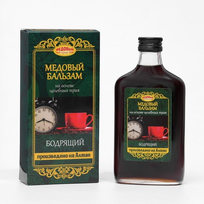 Алтайский медовый бальзам Алтайский медовый бальзам "Бодрящий", 250 мл, стекло