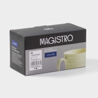 Набор кружек Magistro Jarwah Lugerne, 390 мл, 12,5&times;9,2&times;10,7 см, 2 шт, фарфор, молочный