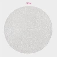 Набор салфеток сервировочных на стол Доляна &laquo;Соломка&raquo;, d=38 см, 4 шт, цвет светло-серый