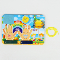 Бизиборд &laquo;Право-лево&raquo;, шнурок в комплекте, МИКС