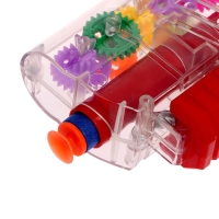 Пистолет «Техно», с шестеренками, стреляет мягкими пулями, свет, звук Пистолет «Техно», с шестеренками, стреляет мягкими пулями, свет, звук