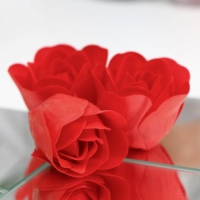 Мыльные розочки, красные, набор 6 шт.