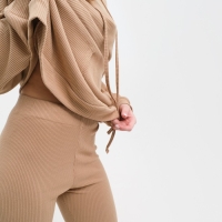 Костюм женский (толстовка/легинсы), цвет кофе, размер 48 Костюм женский (толстовка/легинсы), цвет кофе, размер 48