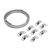 Набор: лента хомутная ZEIN engr, длина 3 м, ширина 8 мм, 8 замков, нержавеющая сталь Набор: лента хомутная ZEIN engr, длина 3 м, ширина 8 мм, 8 замков, нержавеющая сталь