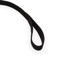 Поводок двухслойный с усиленным карабином, 1,2 м х 2,5 см, чёрный Поводок двухслойный с усиленным карабином, 1,2 м х 2,5 см, чёрный