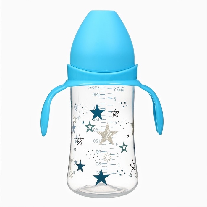 Бутылочка для кормления &Oslash;50мм ШГ, +3мес., 260мл, цвет голубой