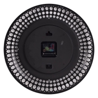 Часы настенные интерьерные, бесшумные, d-29 см, чёрные с золотом Часы настенные интерьерные, бесшумные, d-29 см, чёрные с золотом