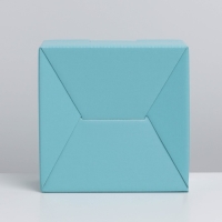 Коробка подарочная складная, упаковка, &laquo;Тиффани&raquo;, 15 х 15 х 7 см