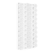 Держатель самоклеящийся для проводов и гирлянд ТУНДРА, 13х33 мм, прозрачный, 20 шт.