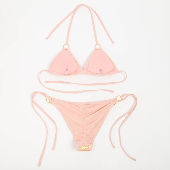 Купальник женский раздельный MINAKU с пайетками цвет розовый, размер 46 Купальник женский раздельный MINAKU с пайетками цвет розовый, размер 46